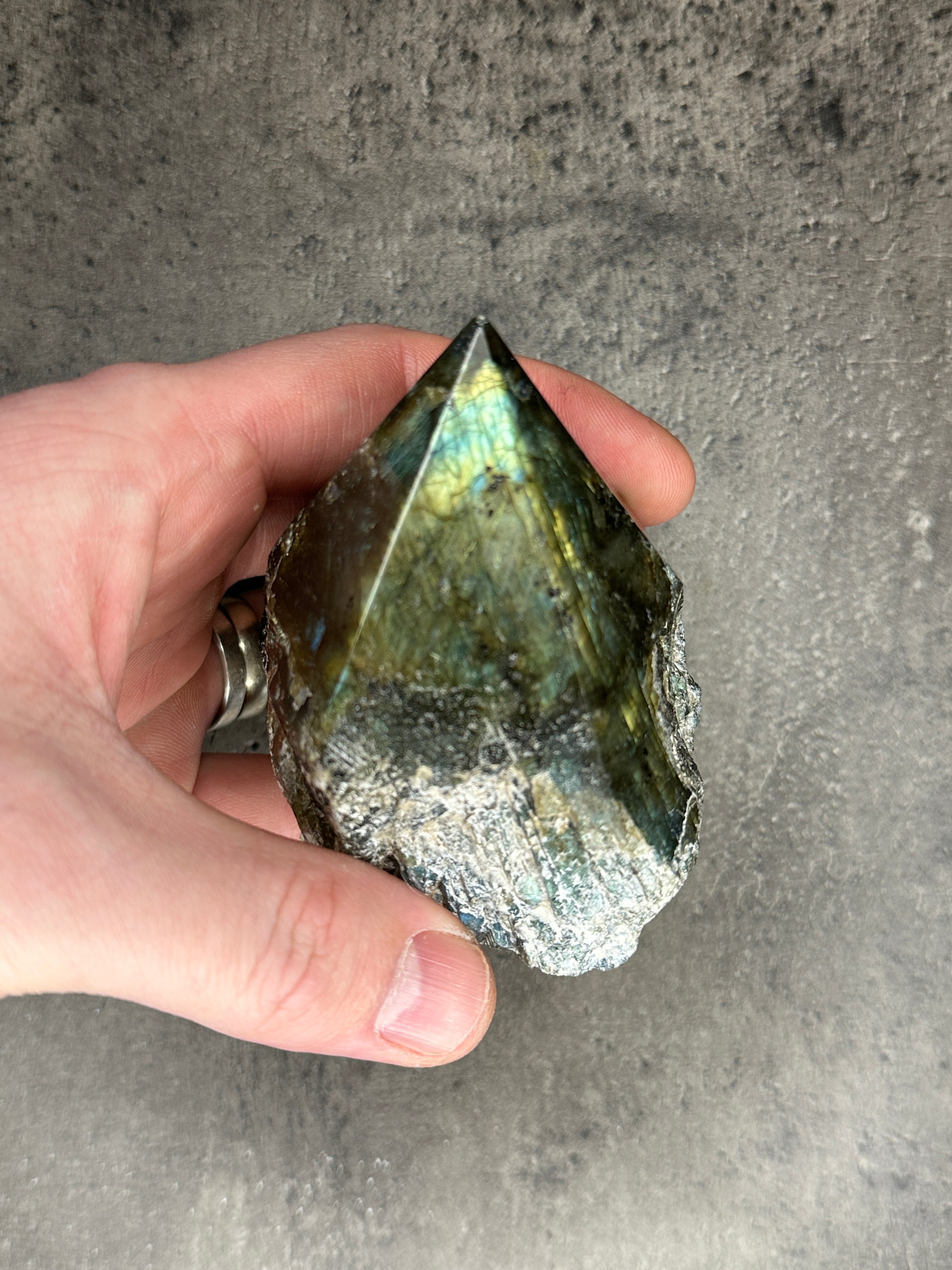 Labradorite - Rough cut point