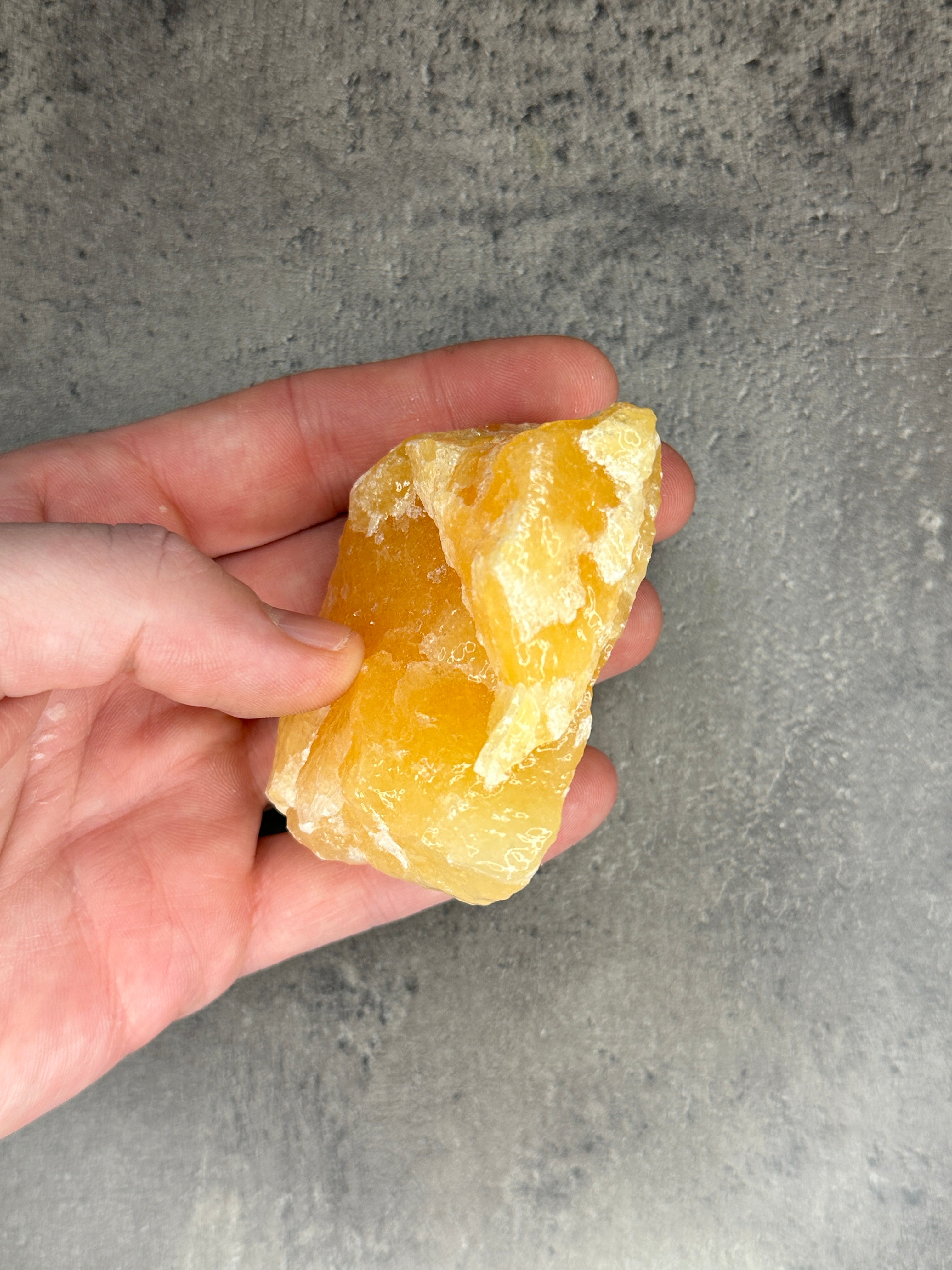 Orange calcite - Rough chunk