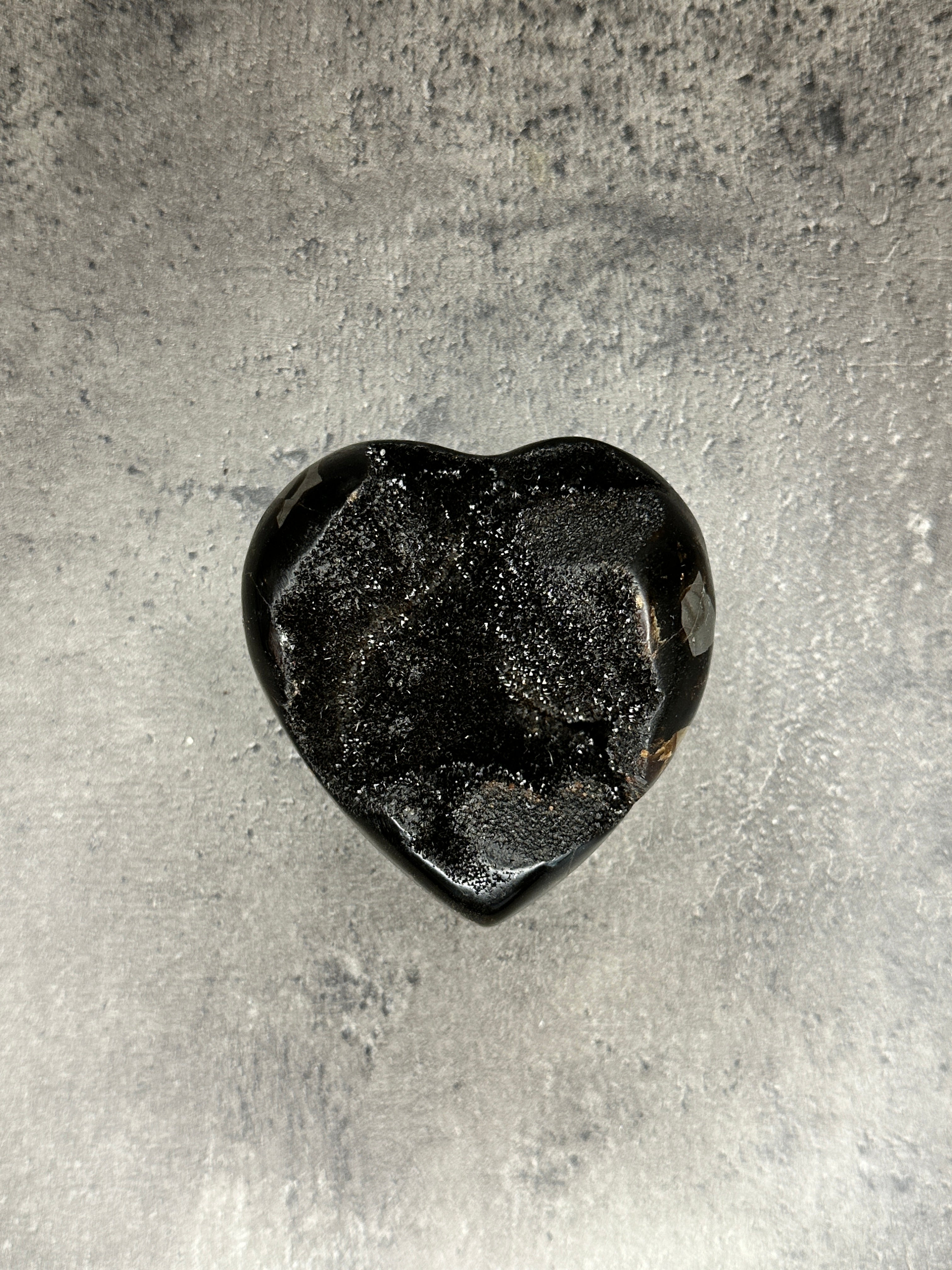 Septarian - Druzy heart