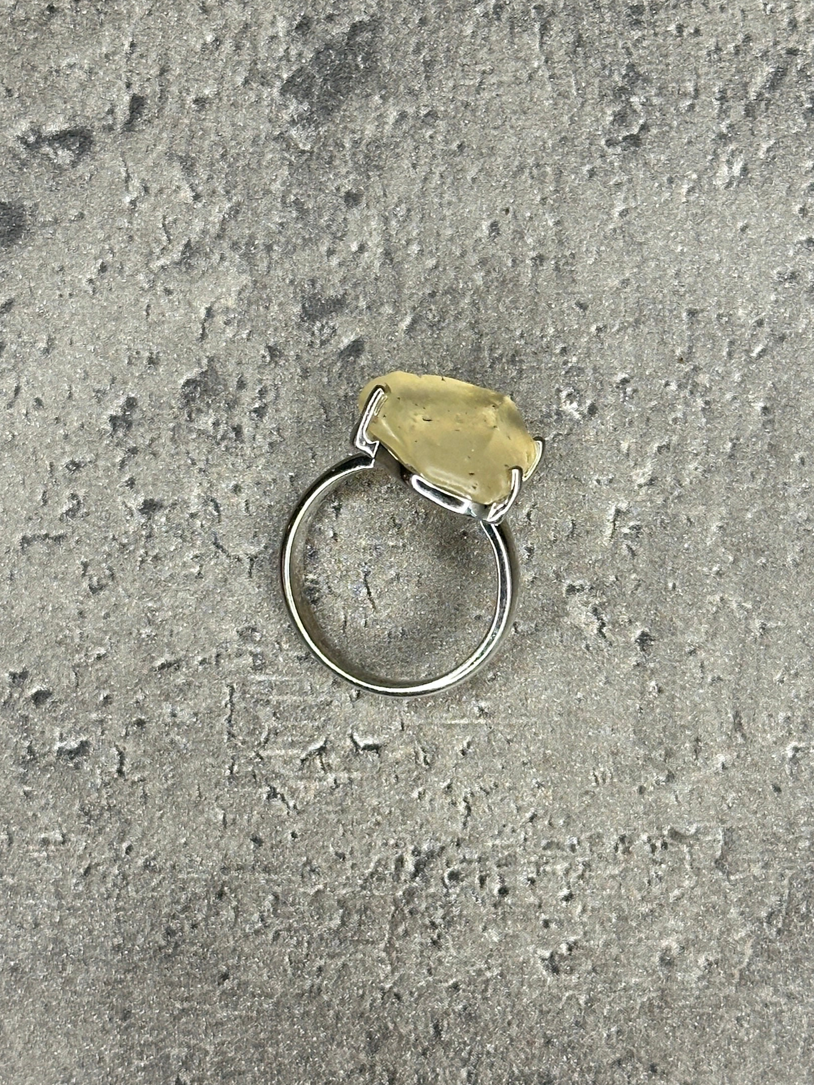 Libyan desert glass - Ring