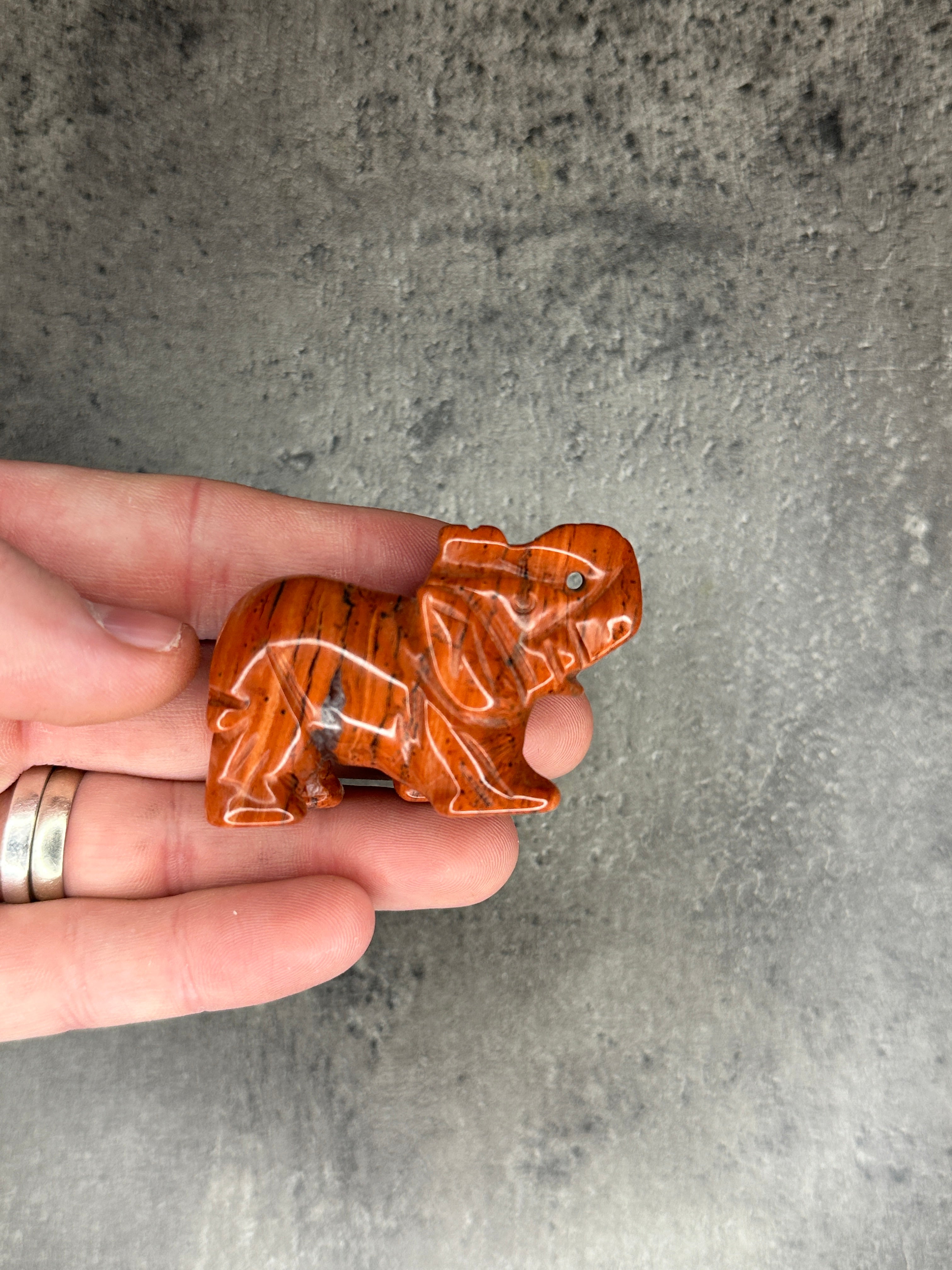 Red jasper - Elephant