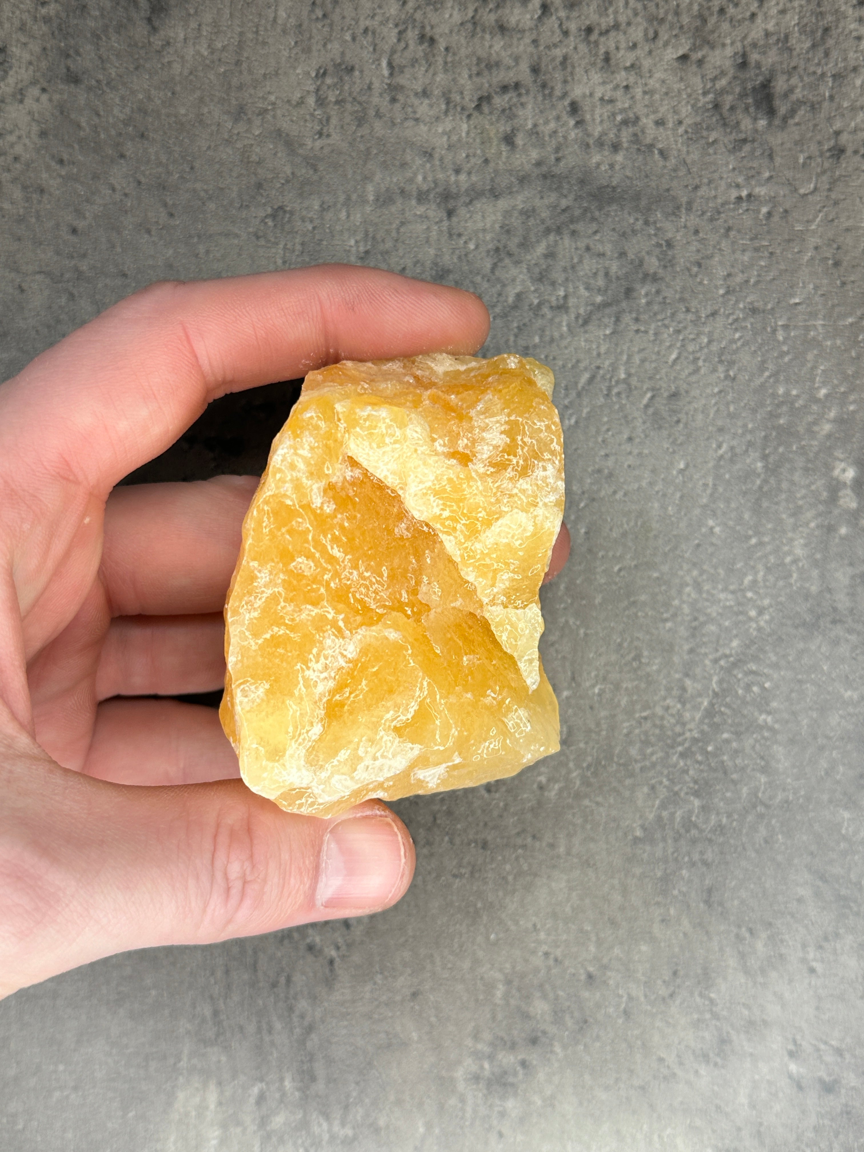 Orange calcite - Rough chunk