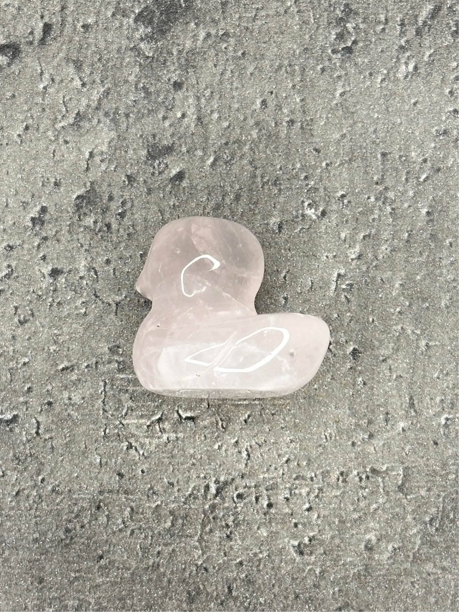 Rose quartz - Duck