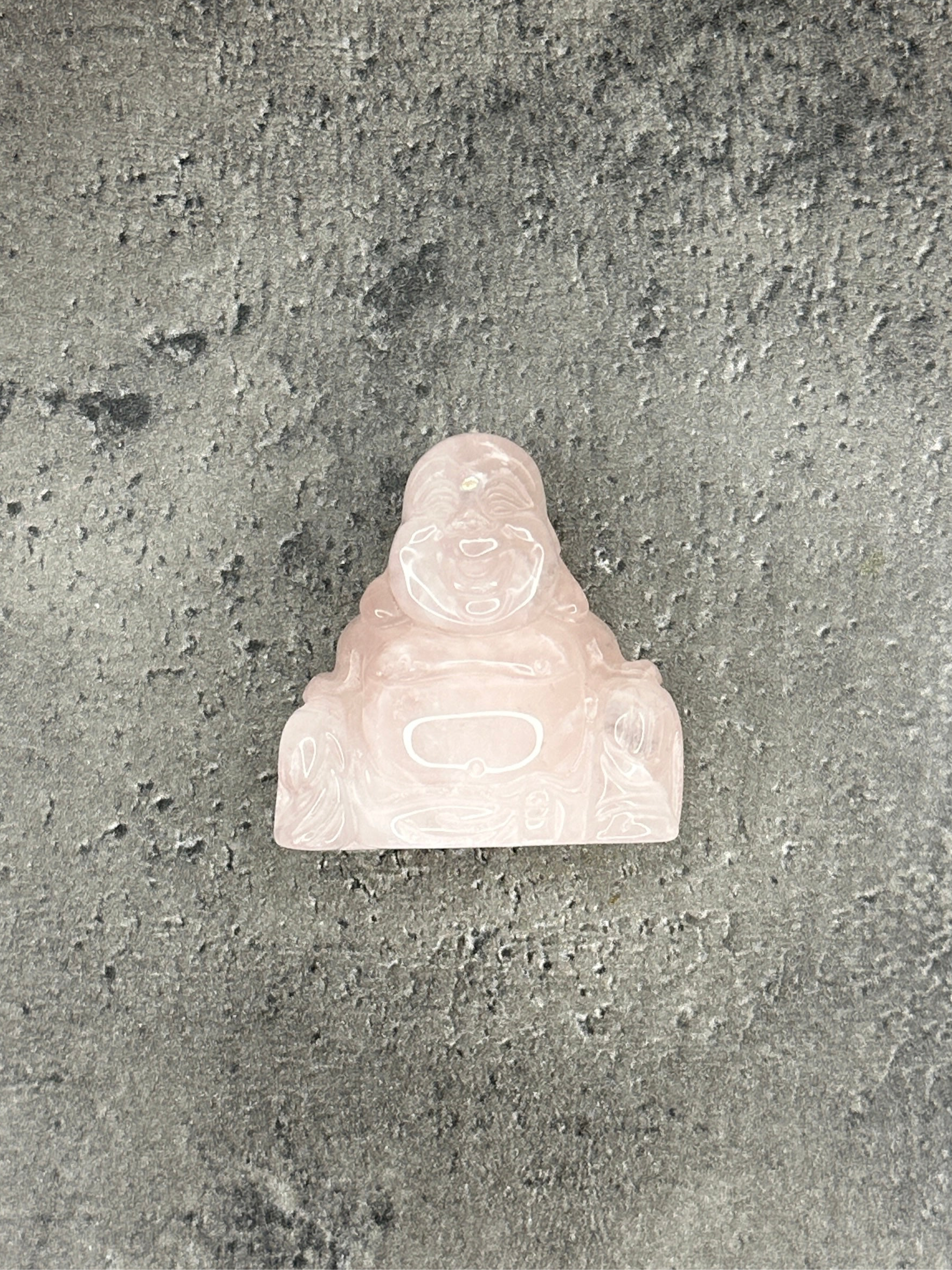 Rose quartz - Mini buddha