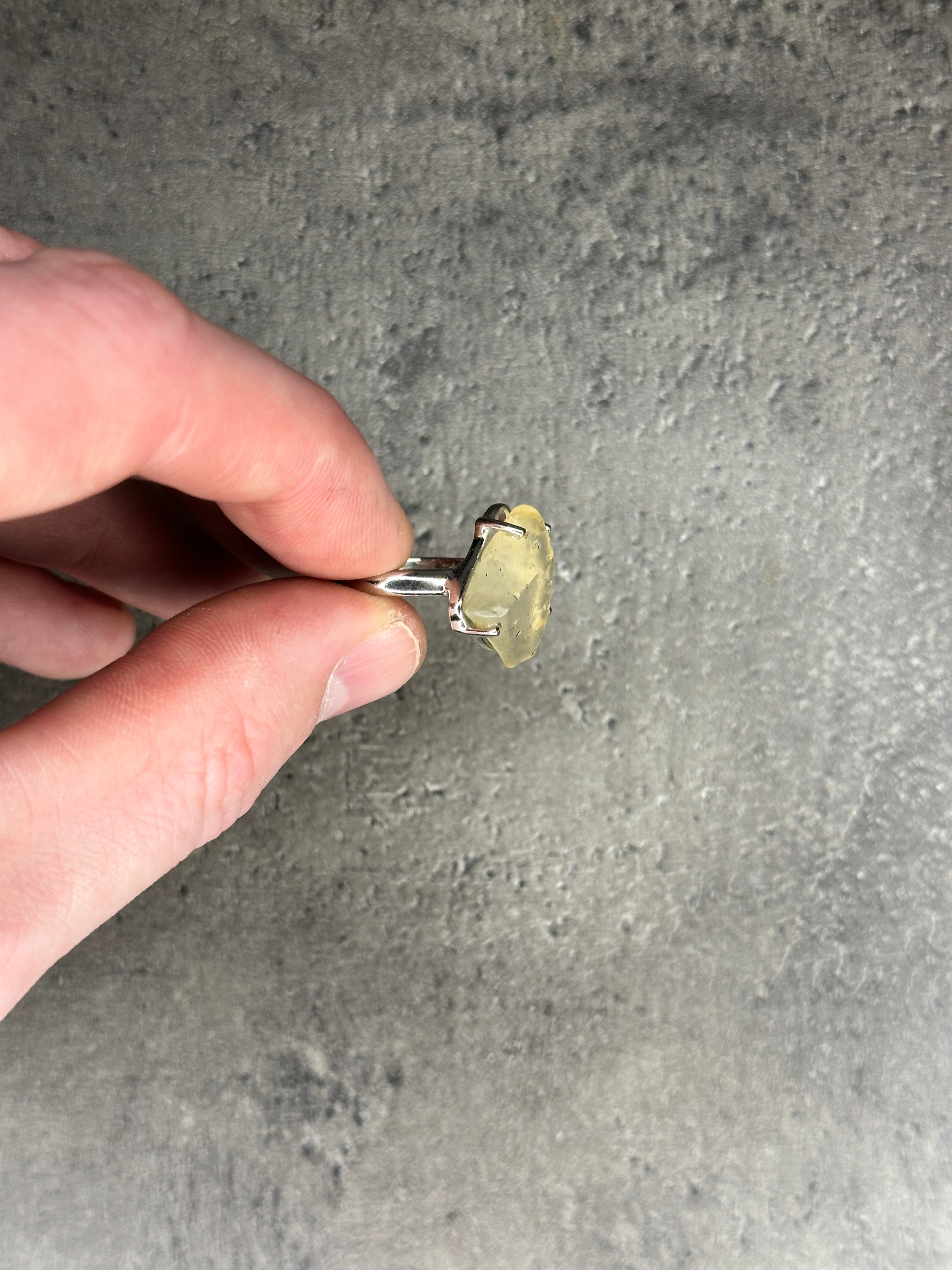 Libyan desert glass - Ring