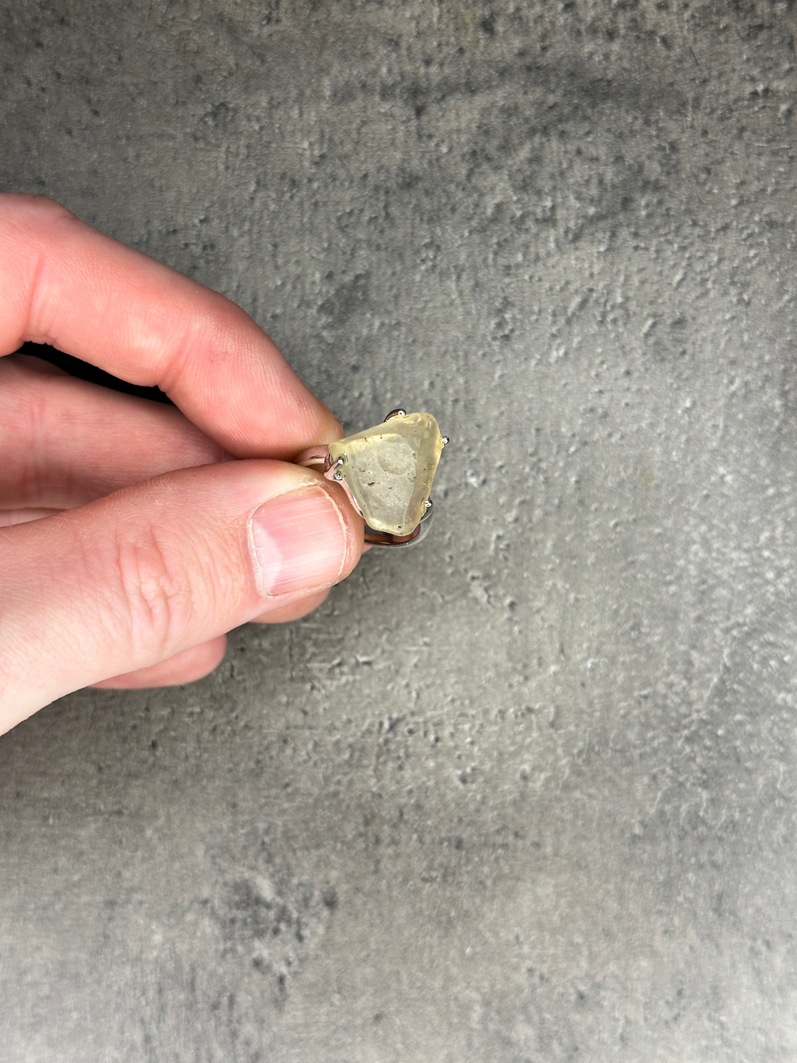 Libyan desert glass - Ring